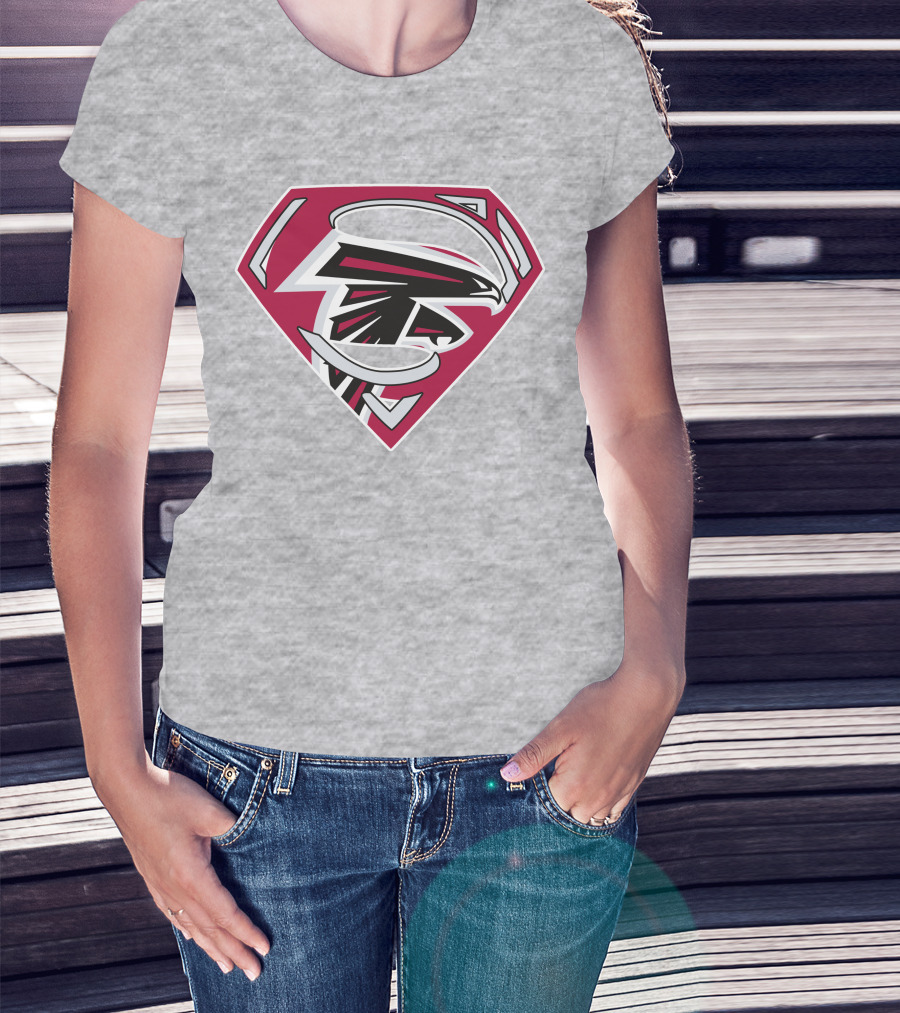Atlanta Falcons 89 Superhero Shield T-Shirt