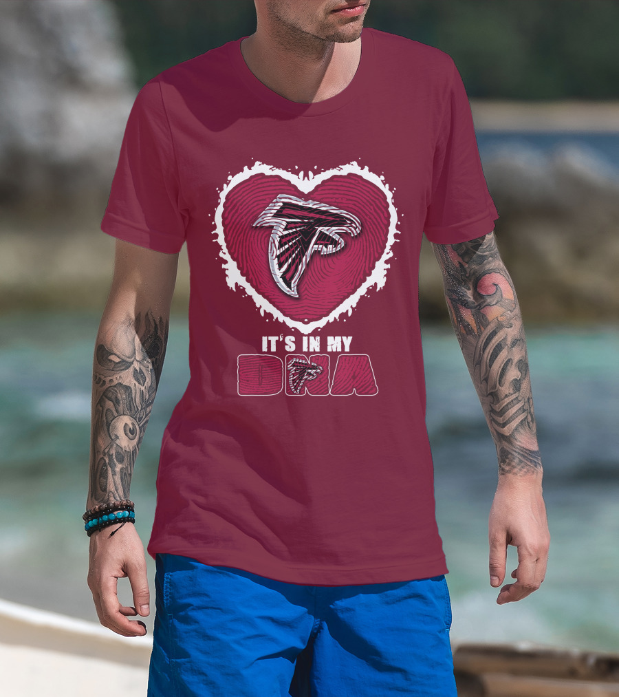 Atlanta Falcons Heart It's In My Dna T-Shirt