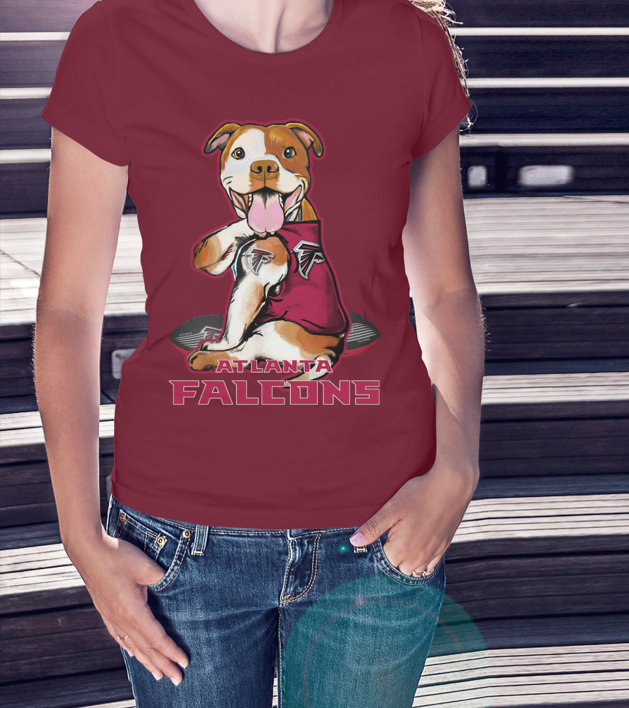 Atlanta Falcons Pittbull Football Fan T-Shirt