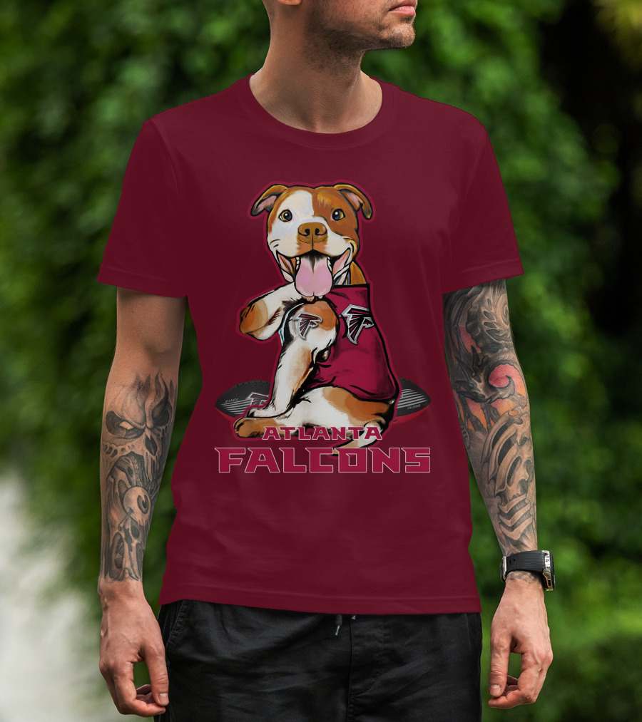 Atlanta Falcons Pittbull Football Fan T-Shirt