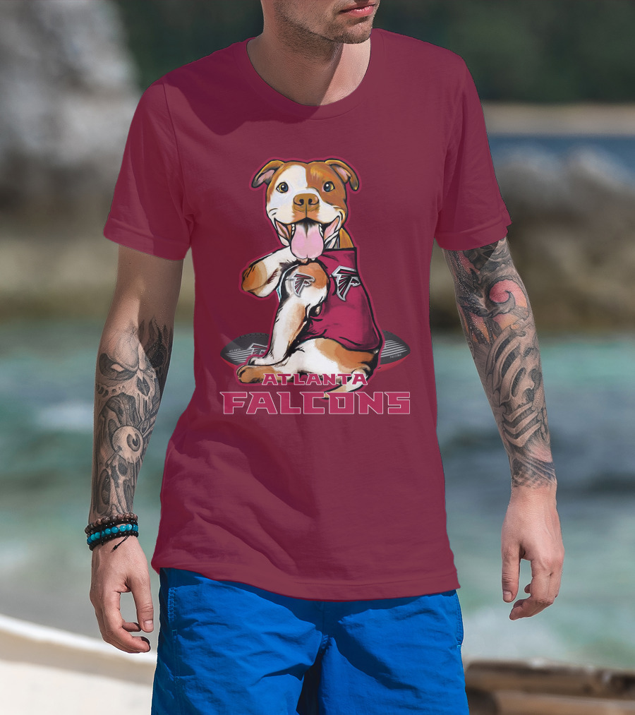 Atlanta Falcons Pittbull Football Fan T-Shirt
