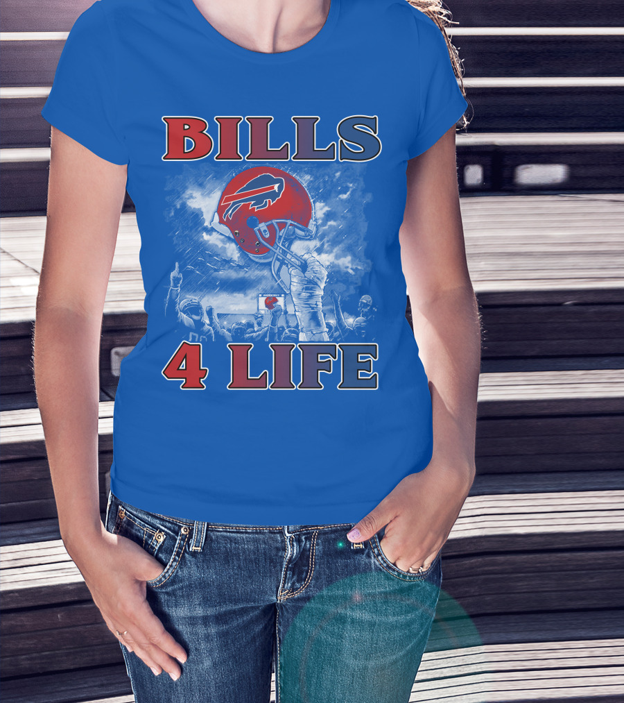 Bills 4 Life Buffalo Bills Helmet Celebration T-Shirt