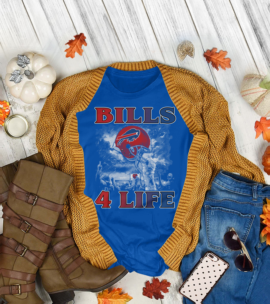 Bills 4 Life Buffalo Bills Helmet Celebration T-Shirt