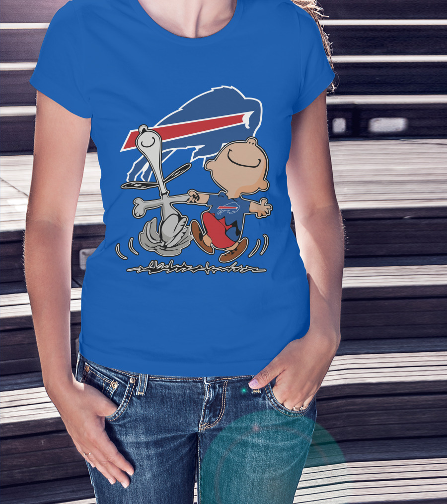Buffalo Bills Peanuts Dancing Snoopy T-Shirt