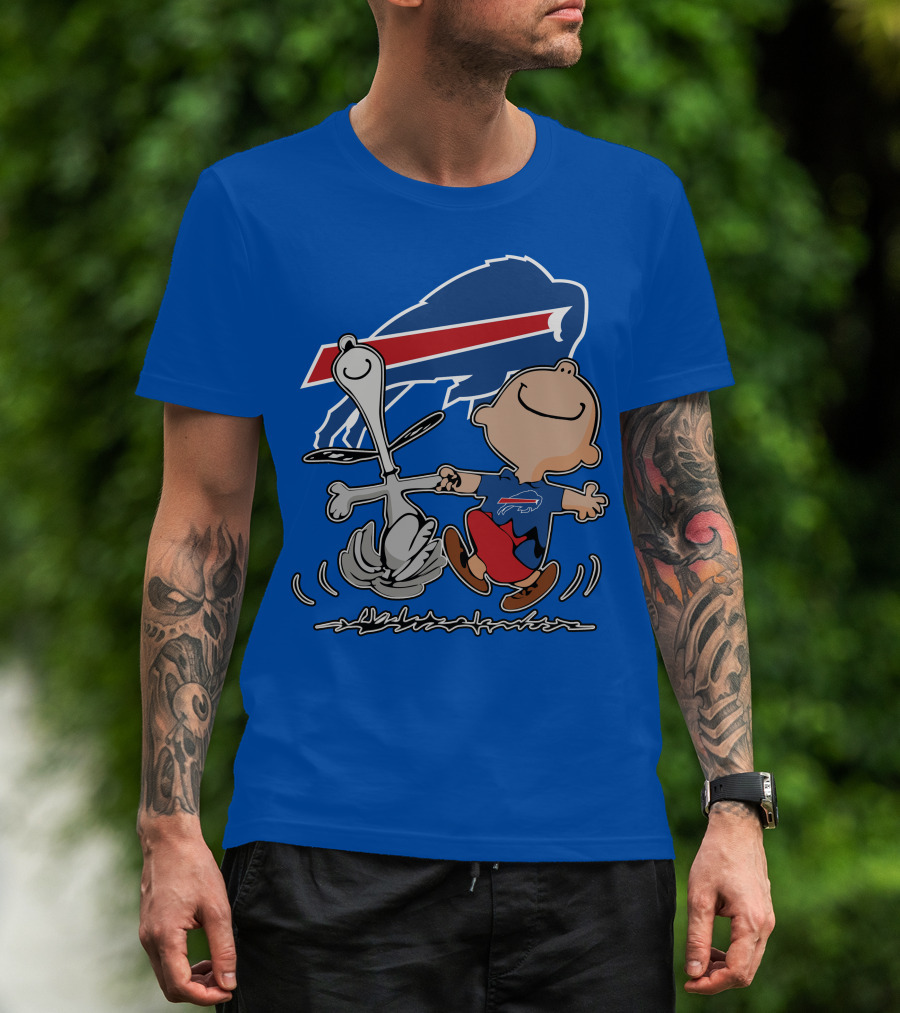Buffalo Bills Peanuts Dancing Snoopy T-Shirt