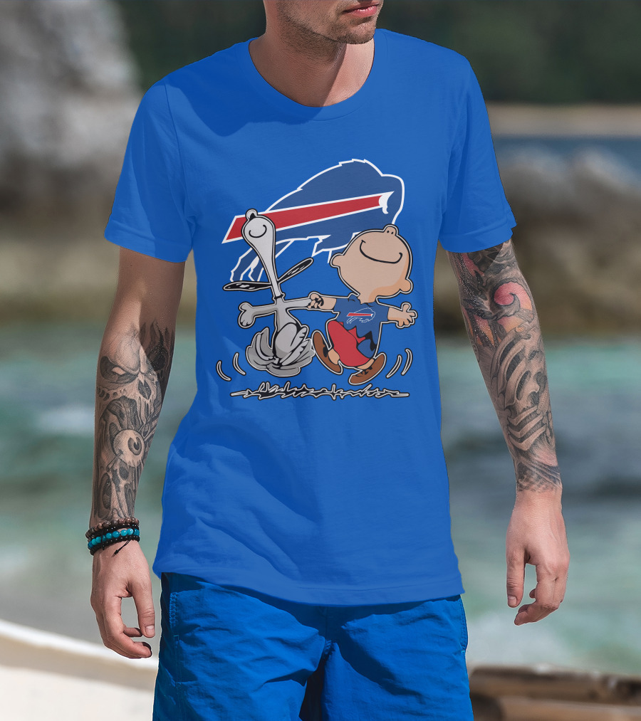 Buffalo Bills Peanuts Dancing Snoopy T-Shirt