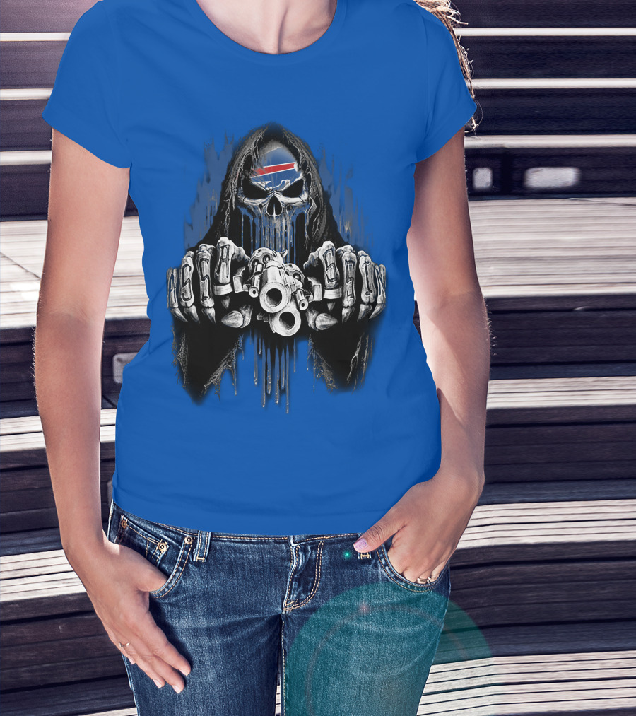 Buffalo Bills Mafia Grim Reaper Gunslinger T-Shirt