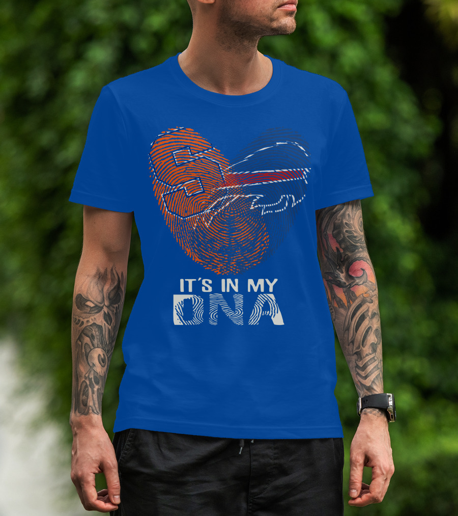 Buffalo Bills It's In My Dna Fingerprint Heart T-Shirt