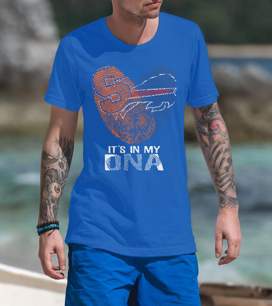 Buffalo Bills It's In My Dna Fingerprint Heart T-Shirt
