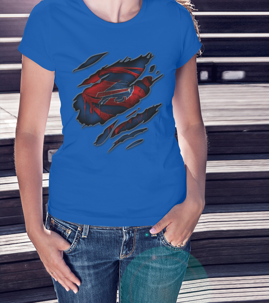 Buffalo Bills Logo Claw Design 81 T-Shirt