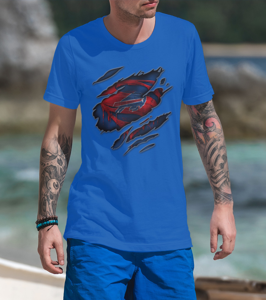 Buffalo Bills Logo Claw Design 81 T-Shirt