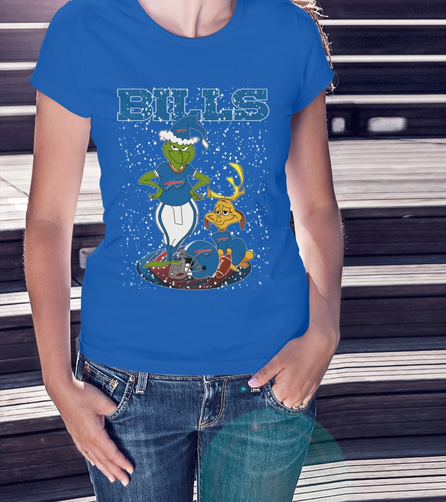 Grinchxmas Bills Christmas NFL Buffalo Bills Football Grinch T-Shirt