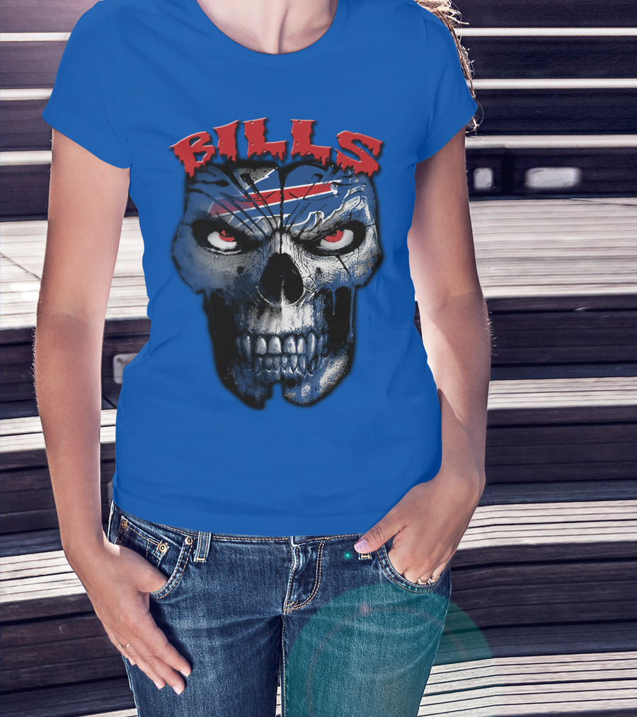 Buffalo Bills Skull Logo T-Shirt