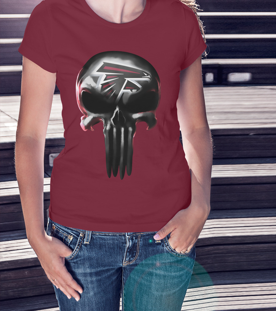 Atlanta Falcons Skull Logo T-Shirt