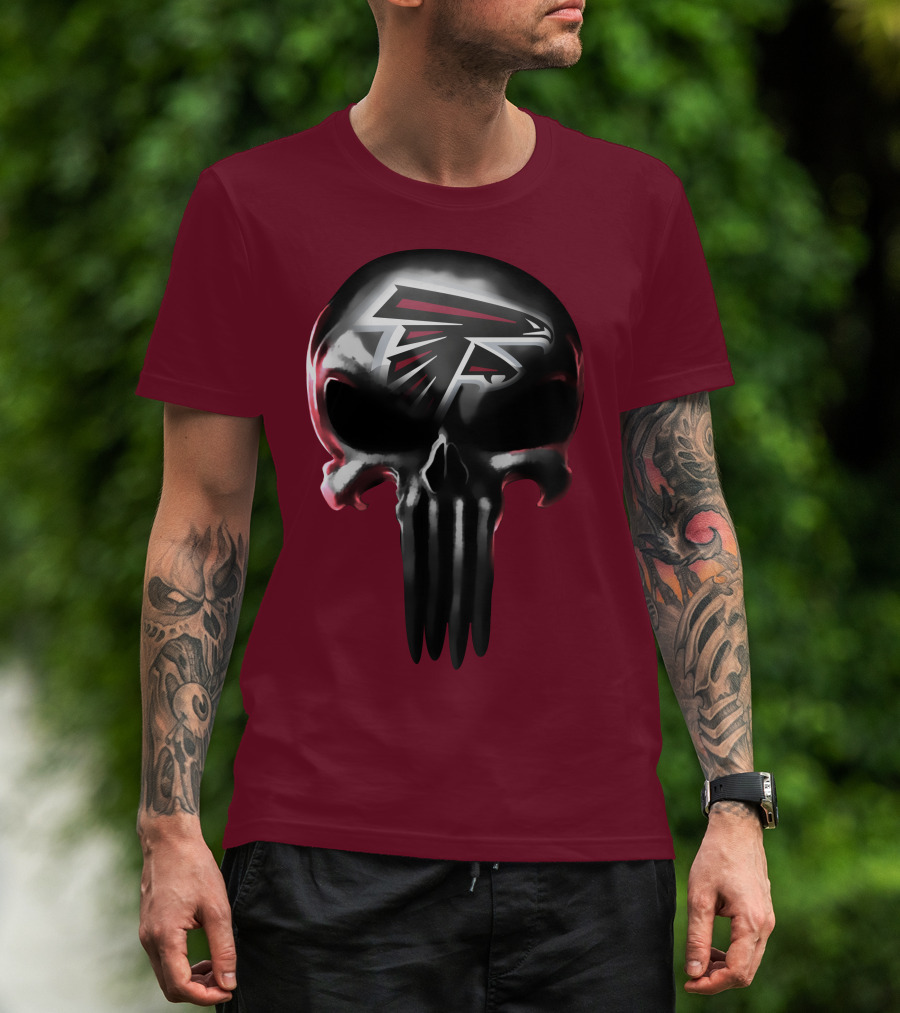 Atlanta Falcons Skull Logo T-Shirt