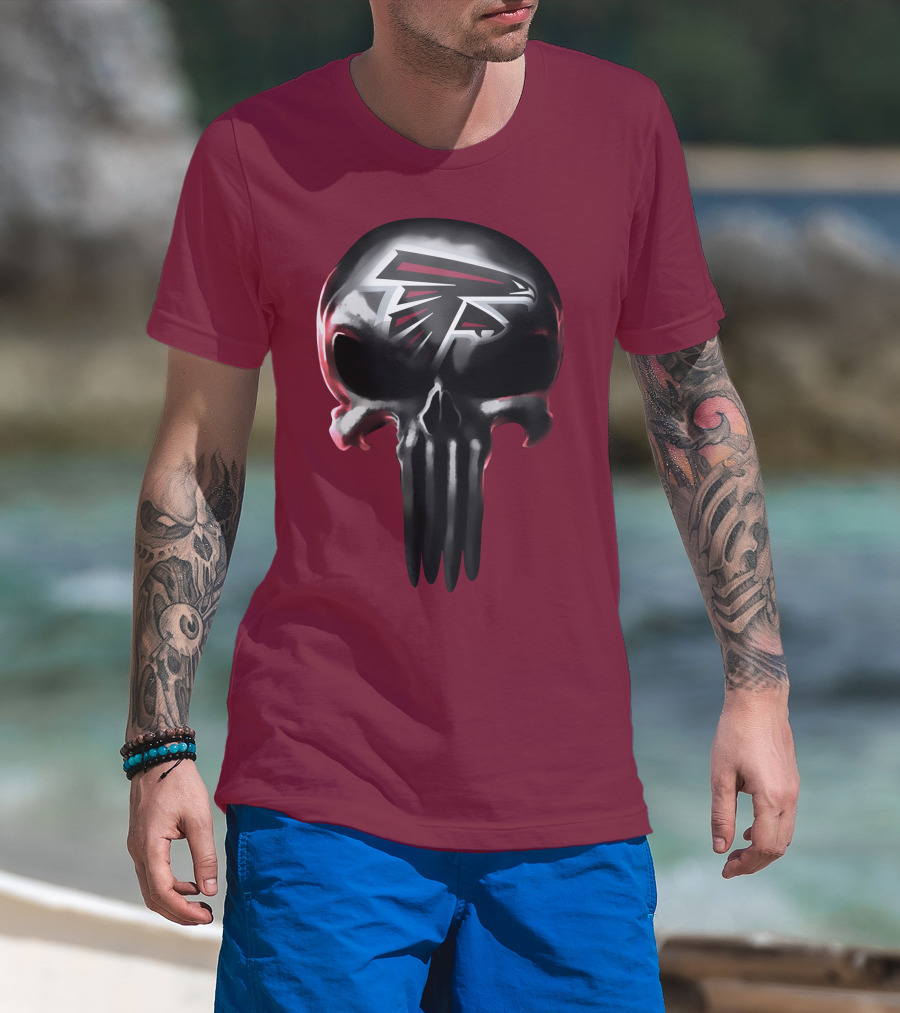 Atlanta Falcons Skull Logo T-Shirt