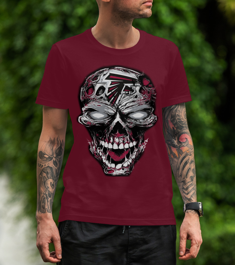 Atlanta Falcons Skull T-Shirt