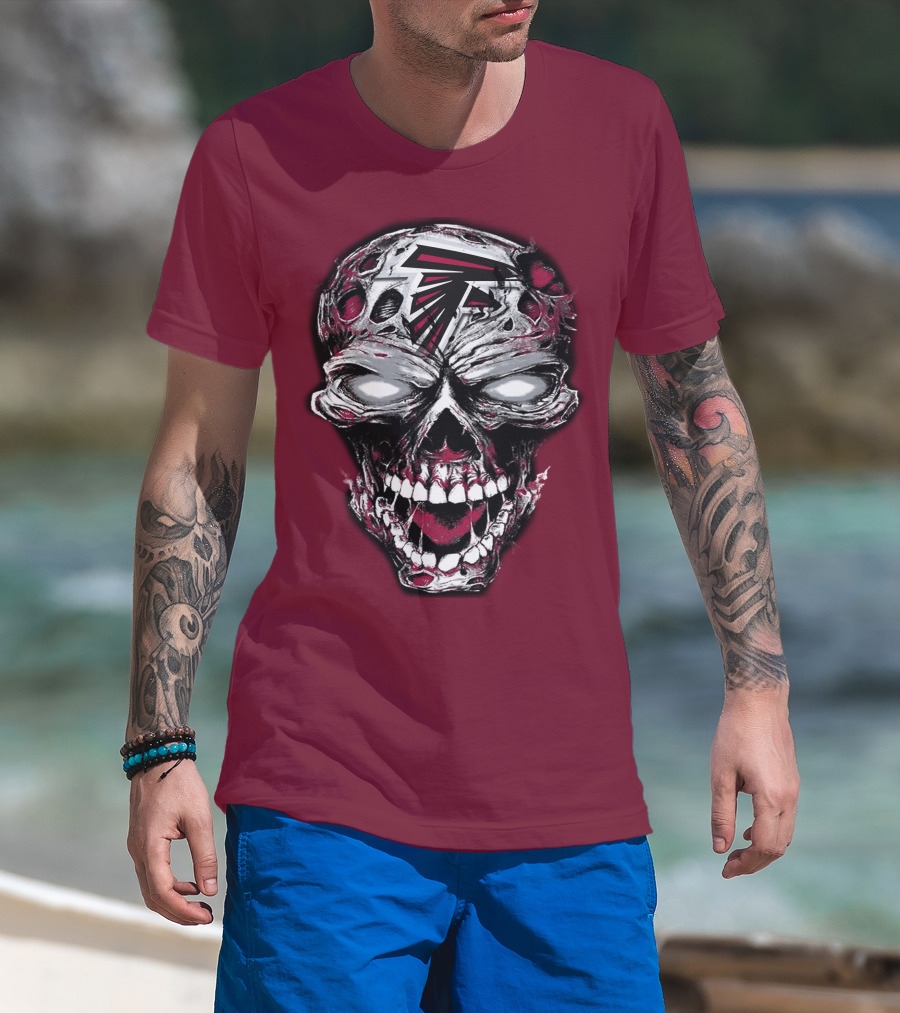 Atlanta Falcons Skull T-Shirt