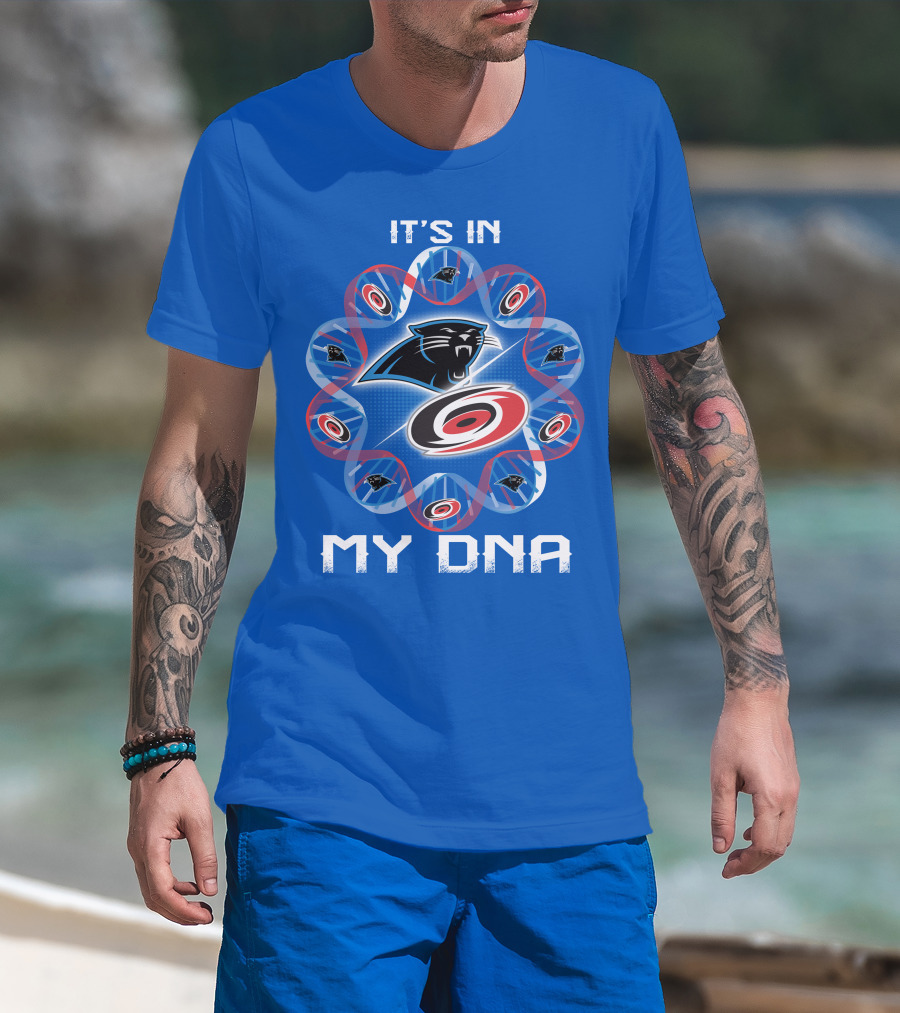 Carolina Panthers And Hurricanes It's In My Dna T-Shirt