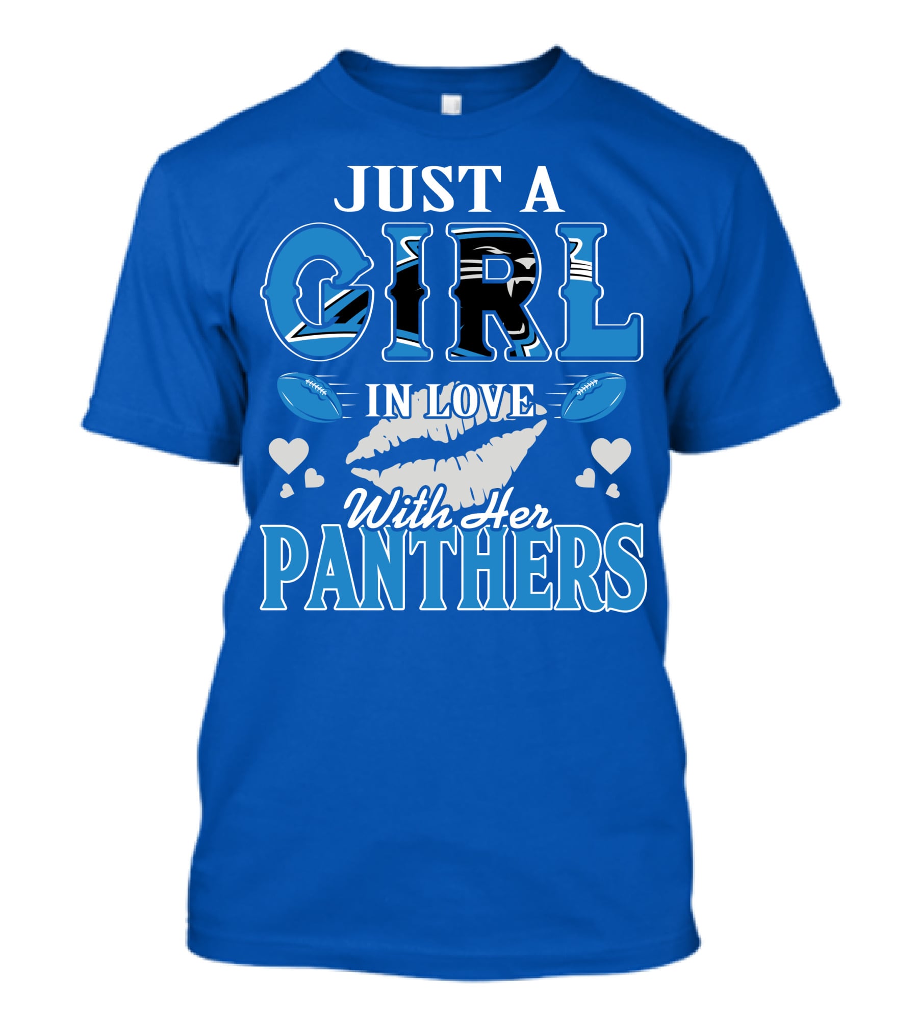 Just A Girl In Love With Her Carolina Panthers T-Shirt