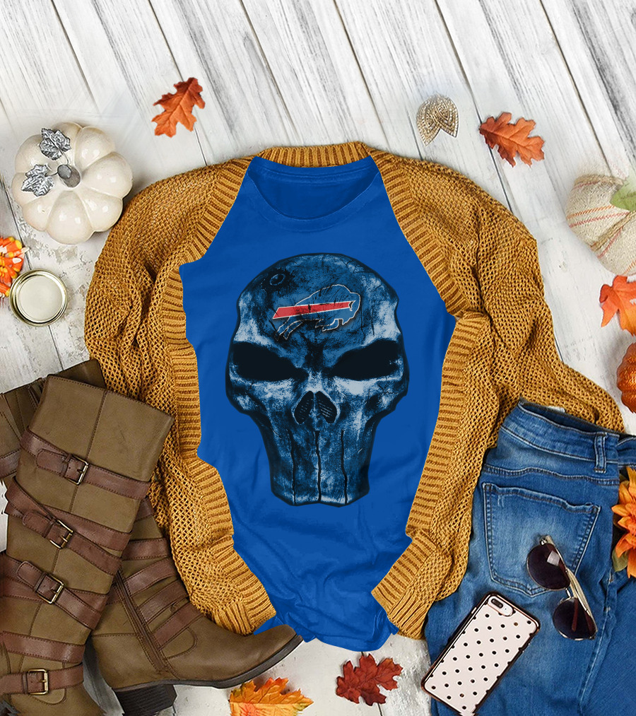 Buffalo Bills Skull Fan T-Shirt