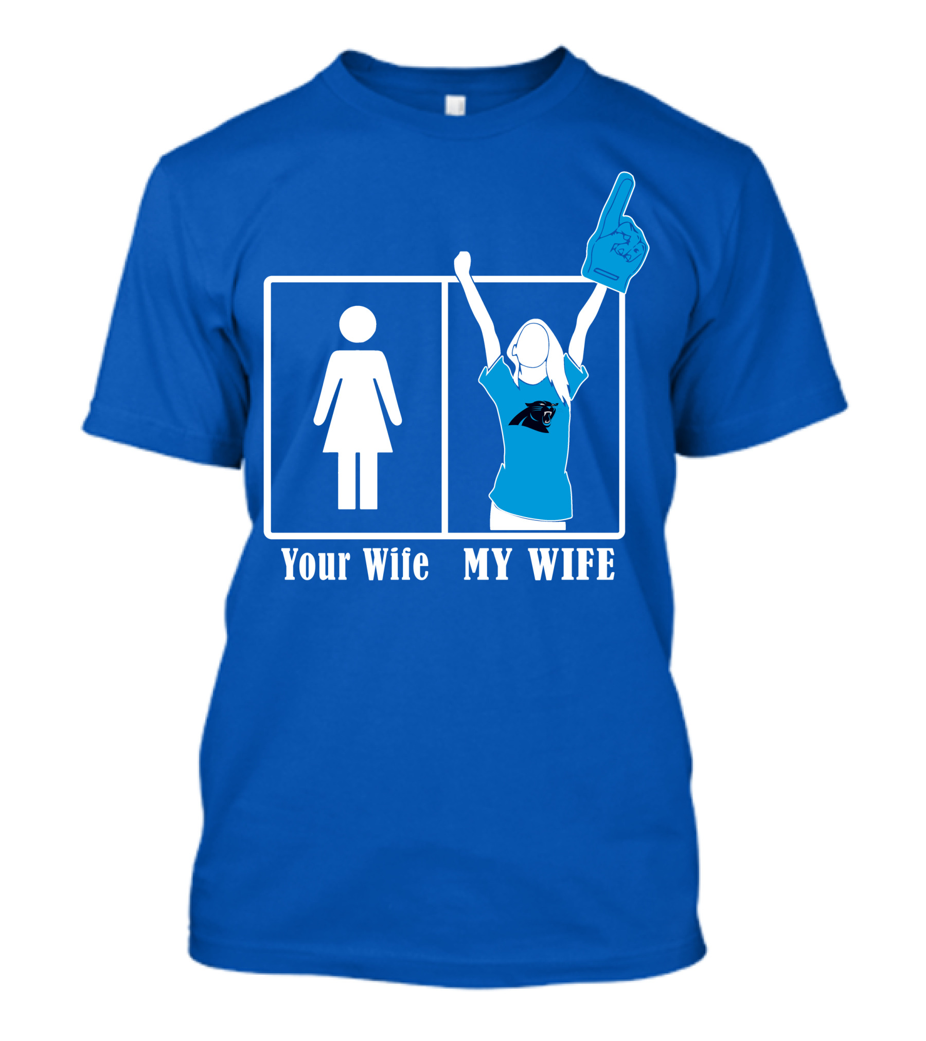 Your Wife My Wife Carolina Panthers Fan Love T-Shirt