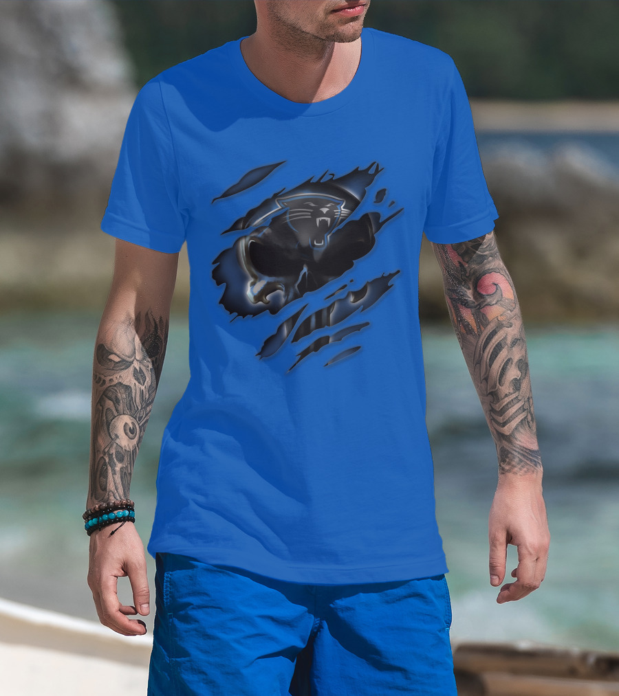 Carolina Panthers 49 Claw Mark T-Shirt