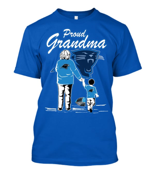 Proud Grandma Carolina Panthers Football Family Connections T-Shirt