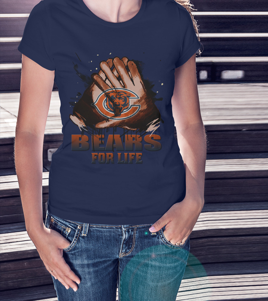 Chicago Bears For Life Logo T-Shirt
