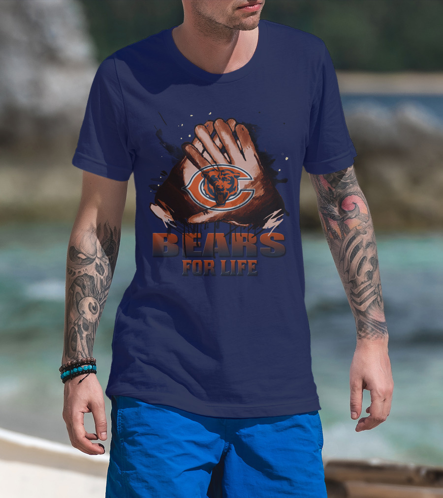 Chicago Bears For Life Logo T-Shirt