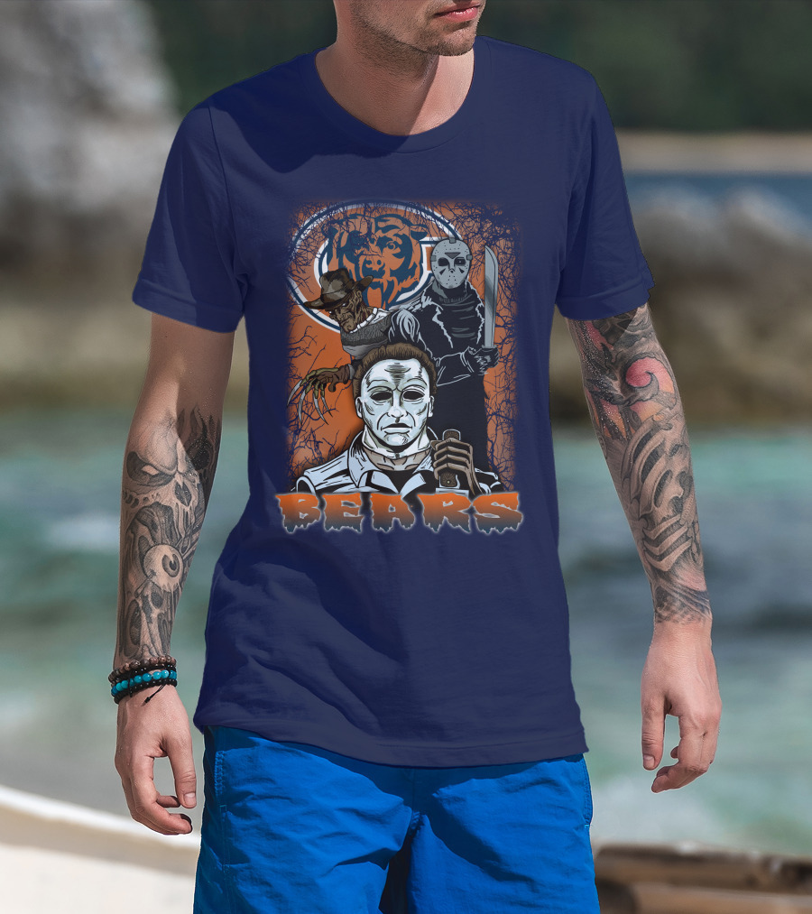 Chicago Bears Horror Icons Bear T-Shirt