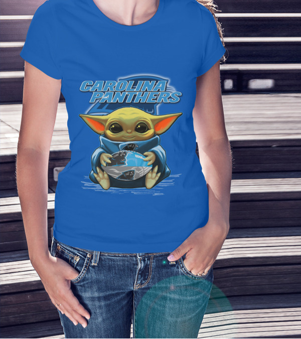 Carolina Panthers Yoda Football Fan T-Shirt