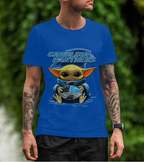 Carolina Panthers Yoda Football Fan T-Shirt