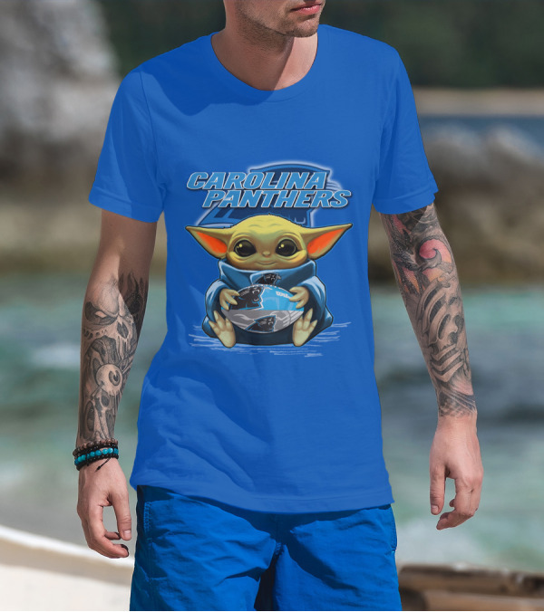 Carolina Panthers Yoda Football Fan T-Shirt