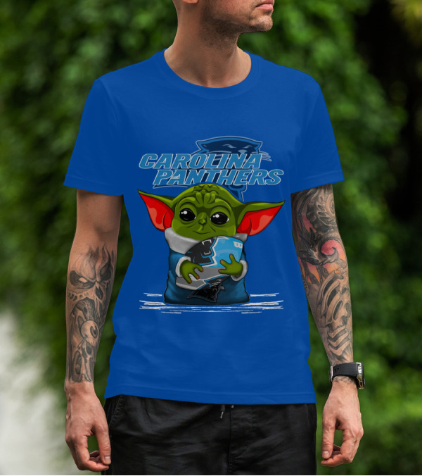 Yoda Carolina Panthers Football Fan T-Shirt