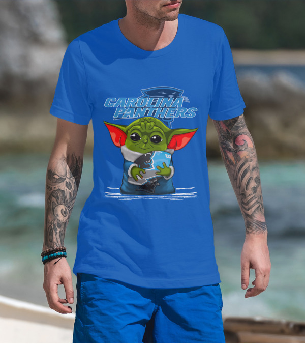 Yoda Carolina Panthers Football Fan T-Shirt