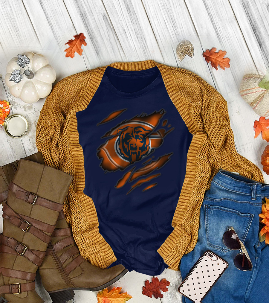 Chicago Bears 42 Claw Scratches T-Shirt