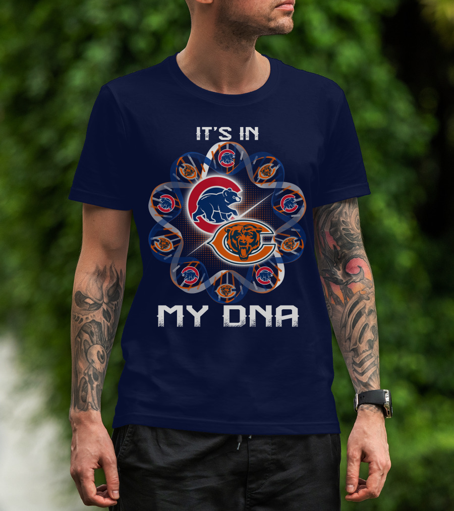 It's In My Dna Chicago Bears Logos T-Shirt