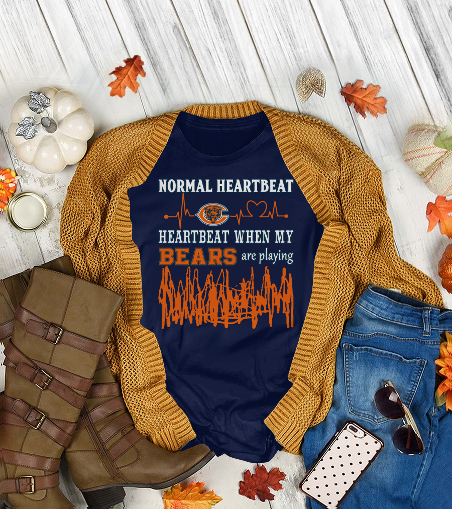 Normal Heartbeat Heartbeat When My Bears Are Playing T-Shirt