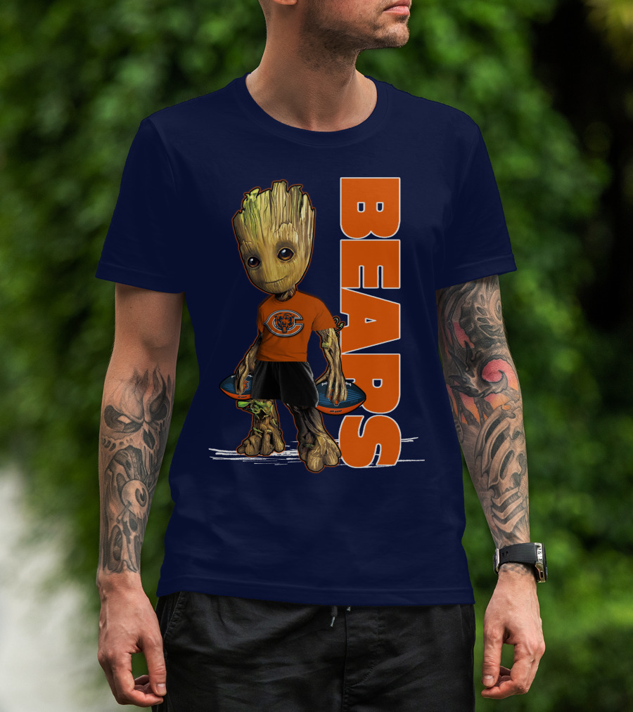 Groot Bears Chicago Nfl Football Fan T-Shirt