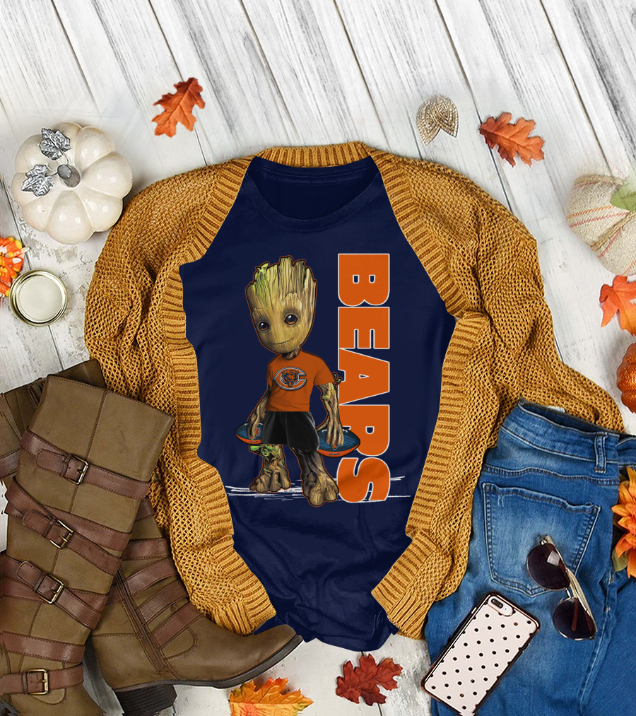 Groot Bears Chicago Nfl Football Fan T-Shirt