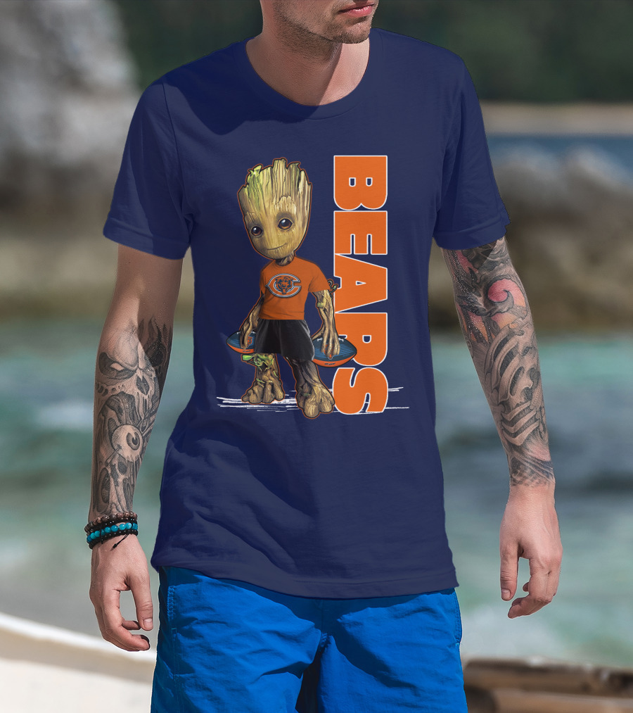 Groot Bears Chicago Nfl Football Fan T-Shirt