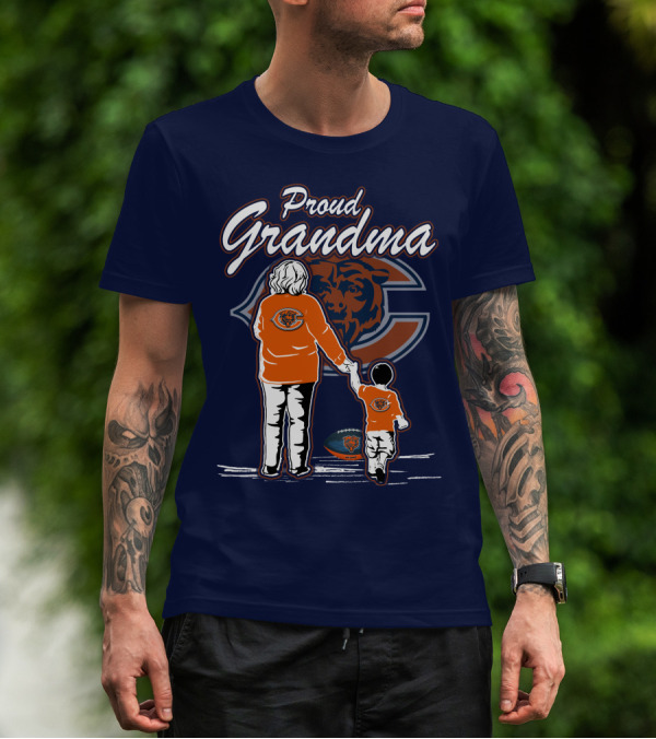 Proud Grandma Chicago Bears Family Spirit T-Shirt