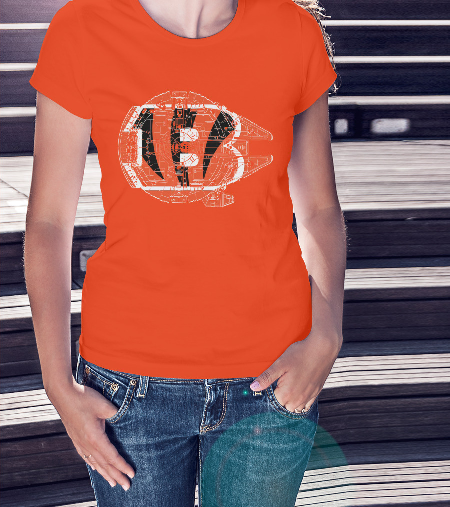 Cincinnati Bengals Millennium Falcon T-Shirt