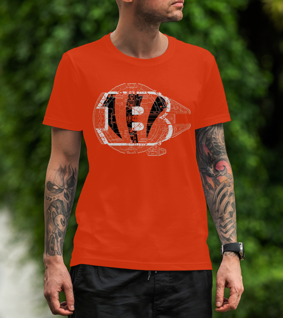 Cincinnati Bengals Millennium Falcon T-Shirt