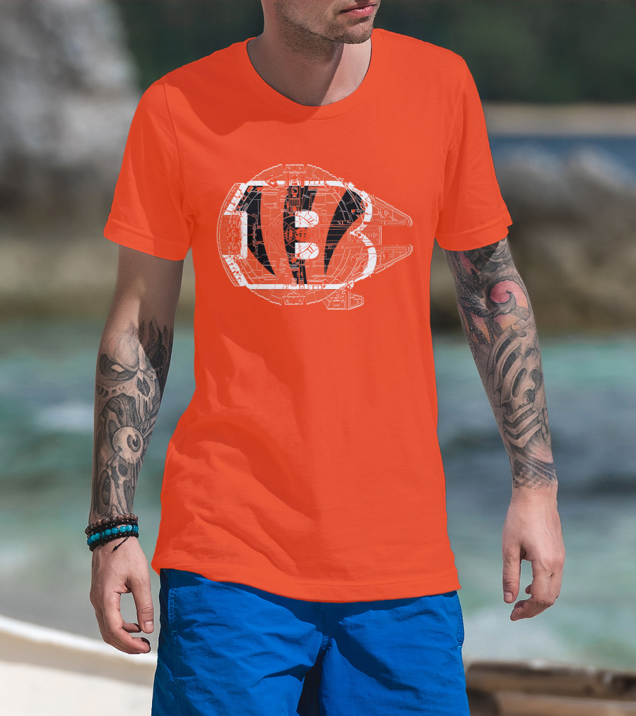 Cincinnati Bengals Millennium Falcon T-Shirt