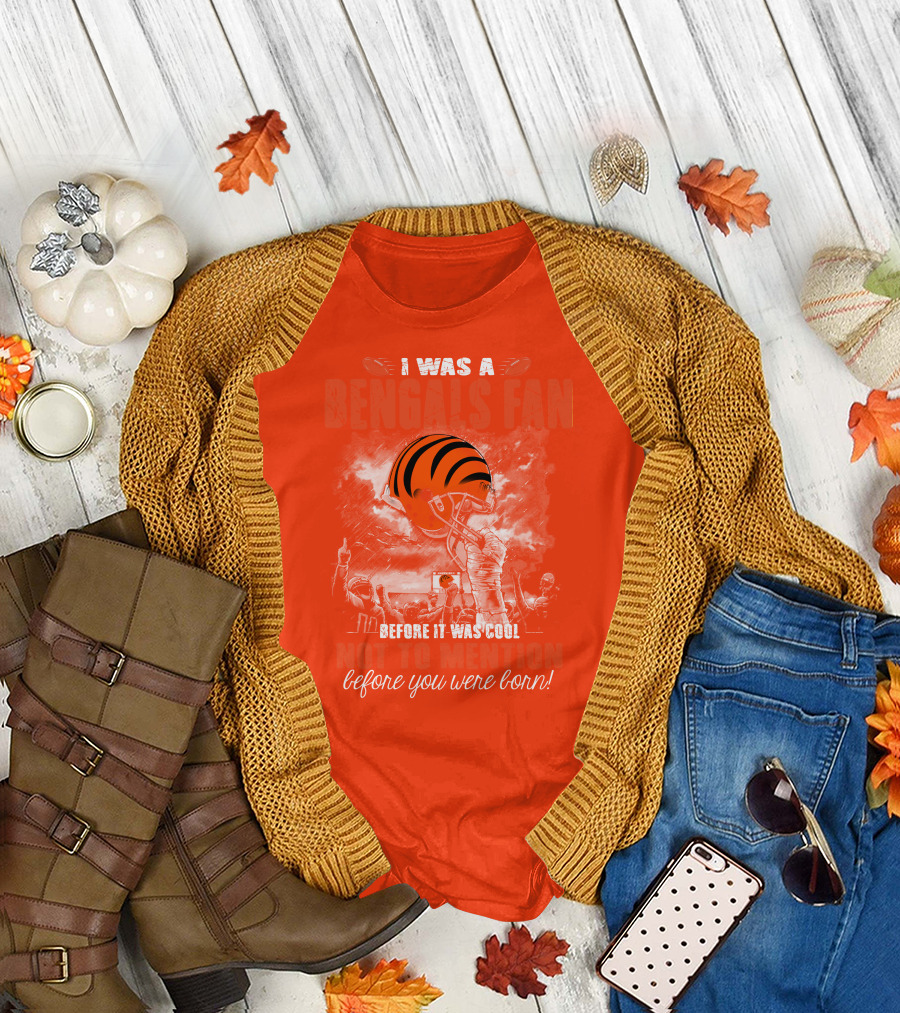 Cincinnati Bengals Fan Before It Was Cool Helmet T-Shirt