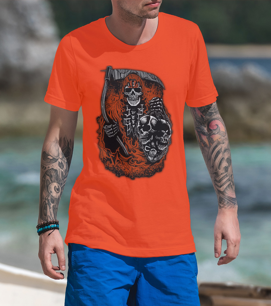 Cincinnati Bengals Reaper Skull T-Shirt