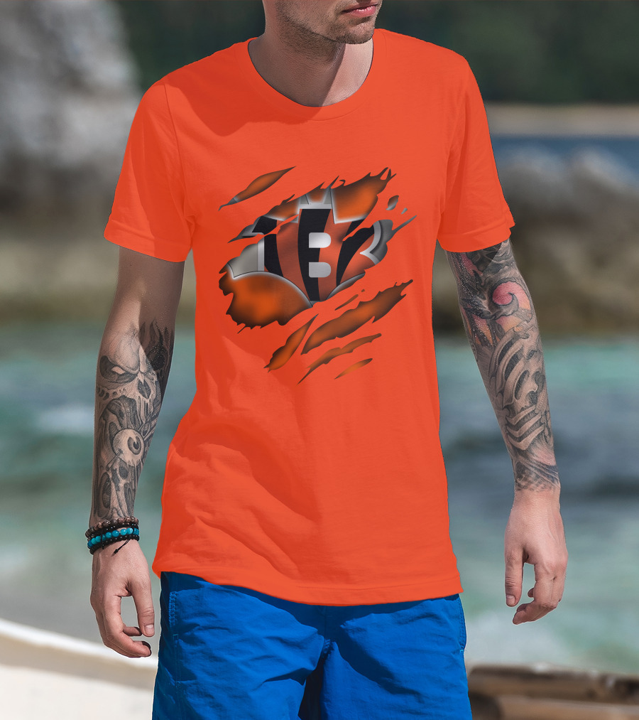 Cincinnati Bengals Tiger Stripes T-Shirt