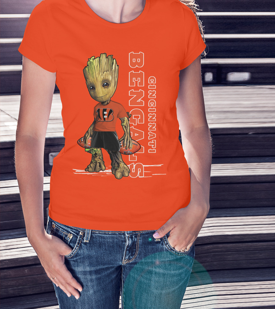 Groot V1 Cincinnati Bengals Football T-Shirt